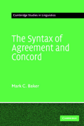 The Syntax of Agreement and Concord [linguistics]