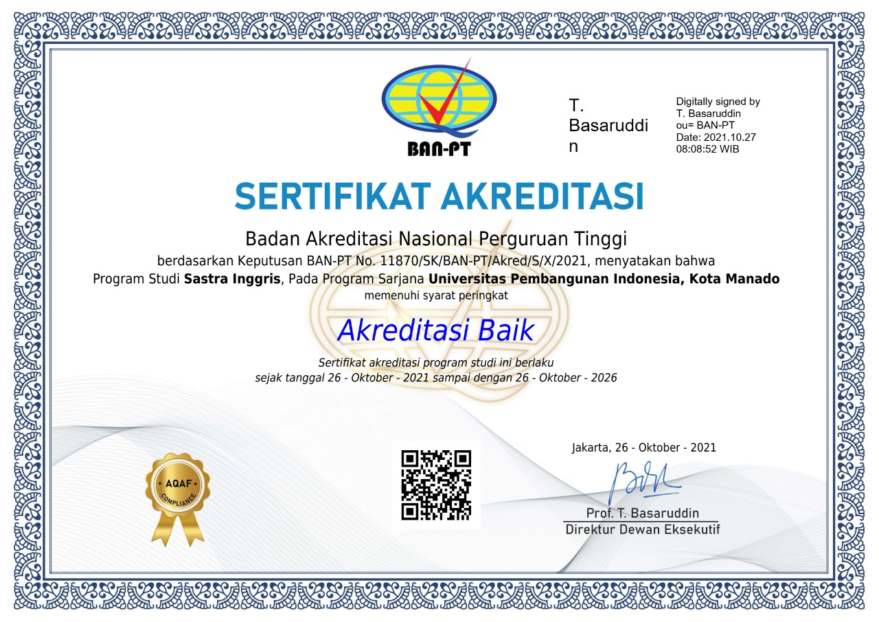 Program Studi Sastra Inggris Terakreditasi