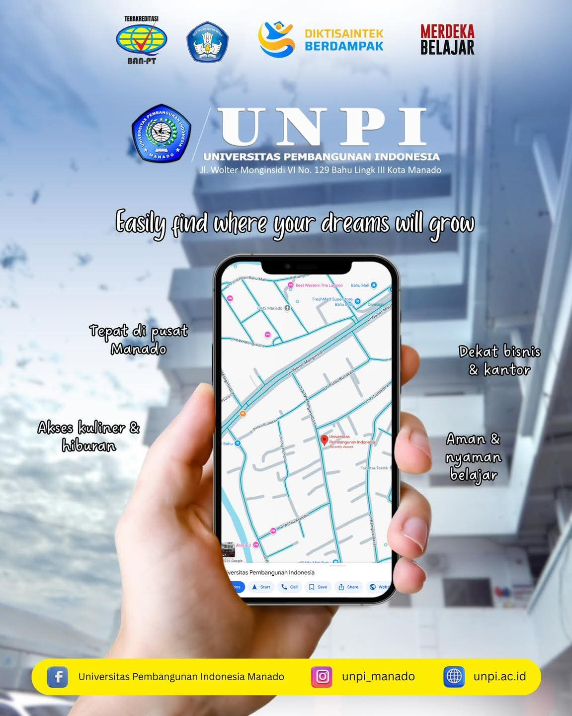 Come on,study at UNPI Manado